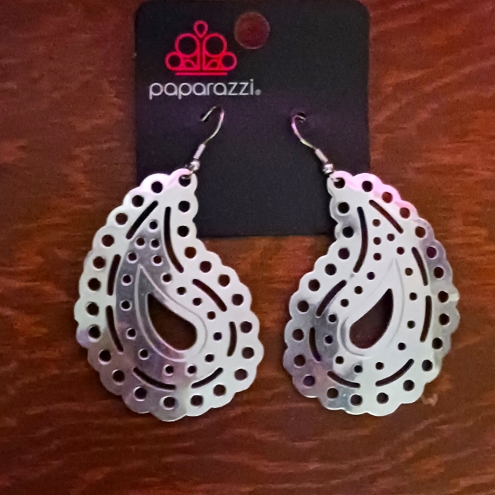 Silver earrings